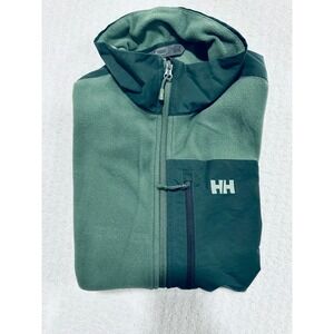 Helly Hansen Polartec Fleece 2XL Green Full Zip Whistler Blackcomb